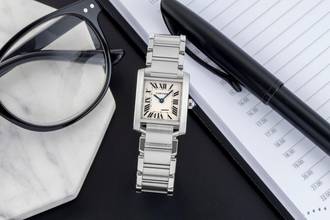 Thumbnail von Cartier Tank Française Lady Stahl Damenuhr Ref. W51008Q3