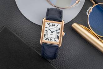 Thumbnail von Cartier Tank Solo LM 18k (0,750) Roségold Quarz Herrenuhr Ref. W5200025 Papiere