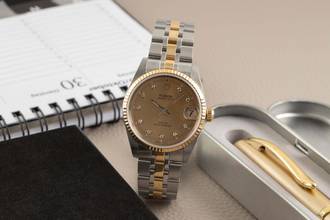  Tudor Prince Date Stahl / Gold Automatik Datum Herrenuhr Ref. 72033 Box 