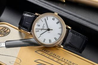 Thumbnail von Patek Philippe Calatrava 18K (0,750) Gold Automatik Herrenuhr Ref. 3802/100