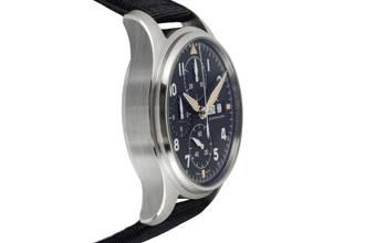Thumbnail von IWC Fliegeruhr Spitfire Chronograph Pilot Spitfire Chronograph Automatik Edelstahl Ref. IW387903 Papiere