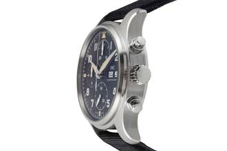Thumbnail von IWC Fliegeruhr Spitfire Chronograph Pilot Spitfire Chronograph Automatik Edelstahl Ref. IW387903 Papiere