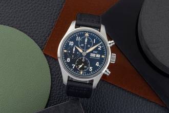 Thumbnail von IWC Fliegeruhr Spitfire Chronograph Pilot Spitfire Chronograph Automatik Edelstahl Ref. IW387903 Papiere