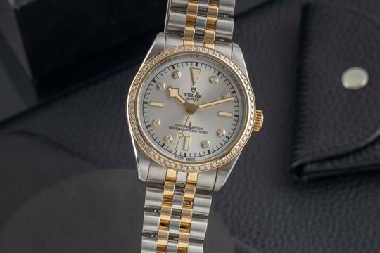  Tudor Black Bay One Stahl/Gold Diamanten Automatik Herrenuhr 79653-0007 B&P 