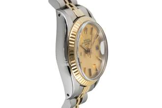 Thumbnail von Rolex Oyster Perpetual Lady Date Stahl / Gold Automatik Damenuhr Ref. 6917 Vintage