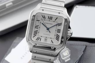 Cartier Santos de Cartier Steel Automatic Men's Watch Ref. WSSA0009