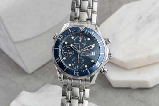  Omega Seamaster Diver 300 M Chronograph Stahl Automatik Ref. 2225.80.00 B&P 