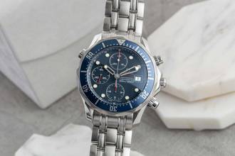 Omega Seamaster Diver 300 M Chronograph Steel Automatic Ref. 2225.80.00 B&P