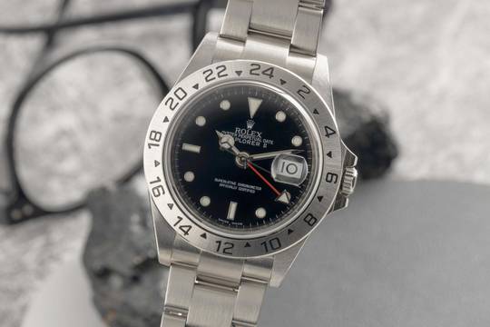  Rolex Explorer II Black Dial Edelstahl Automatik Herrenuhr Ref. 216570 B&P 