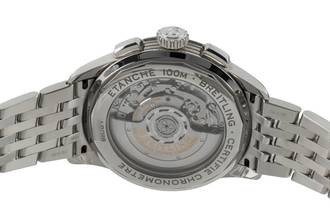 Thumbnail von Breitling Premier B01 Chronograph Blue Automatic Men's Watch Ref AB0118A61C1A1 B&P