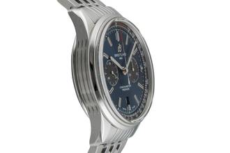 Thumbnail von Breitling Premier B01 Chronograph Blue Automatic Men's Watch Ref AB0118A61C1A1 B&P
