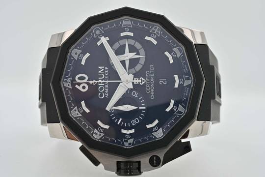  Corum Admiral's Cup Seafender 50 Chrono LHS Chronograph Diver Titanium LHS 753.231.06/0371 Limited 