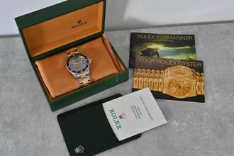 Thumbnail von Rolex Submariner Date Stahl 18k Gold 16613 LC USA Slate Serti Diamond Dial K-Series