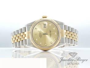 Thumbnail von Rolex Datejust 36 36mm 16233 1998 Diamanten Stahl Gelbgold 750 Automatik Stainless Steel 18kt Yellow Gold Jubilé-band Chronometer Oyster