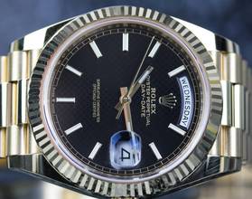 Thumbnail von Rolex Day-Date 40 Yellowgold Black Motif 228238 - like New - Fullset 2019