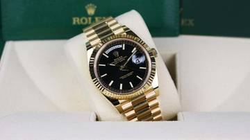 Thumbnail von Rolex Day-Date 40 Yellowgold Black Motif 228238 - like New - Fullset 2019