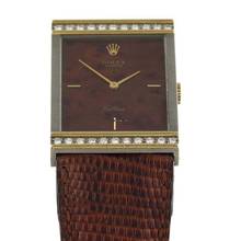  Rolex Cellini Wood Dial Diamond Ref.4141 