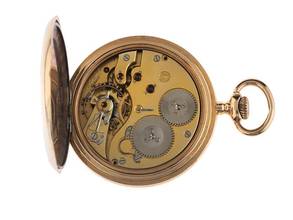 Thumbnail von IWC Pocket Watch Taschenuhr Savonette 14kt Gelbgold Handaufzug 51mm Original Vintage Unpoliert Taschenuhren 14kt Gelbgold 90g