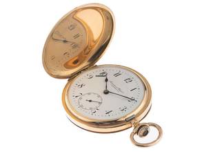 Thumbnail von IWC Pocket Watch Taschenuhr Savonette 14kt Gelbgold Handaufzug 51mm Original Vintage Unpoliert Taschenuhren 14kt Gelbgold 90g
