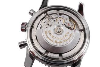 Thumbnail von Breitling Navitimer World GMT Chronograph stainless steel automatic Ref. A24322 B&P