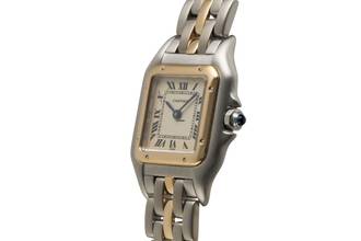 Thumbnail von Cartier Panthère Lady Stahl / Gold Quarz Ref. 66921 Box Klassiker