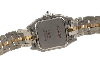 Thumbnail von Cartier Panthère Lady Stahl / Gold Quarz Ref. 66921 Box Klassiker