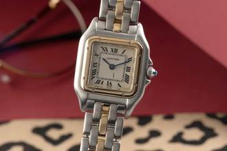 Cartier Panthère Lady Steel / Gold Quartz Ref. 66921 Box Classics