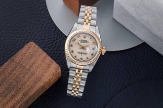Thumbnail von Rolex Lady-Datejust Stahl / Gold Automatik Computer Dial Damenuhr Ref. 69173