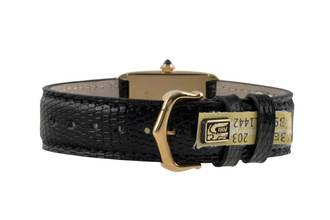 Thumbnail von Cartier Tank Arrondie 18k Gold Handaufzug Medium Ref. 96041 Klassiker