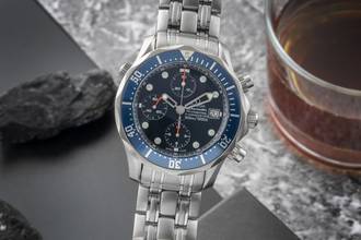 Omega Seamaster Diver 300 M Chrono Diver Chronograph Automatic Titanium Ref. 2298.80.00