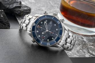 Thumbnail von Omega Seamaster Diver 300 M Chrono Diver Chronograph Automatic Titanium Ref. 2298.80.00