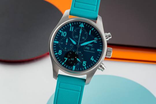  IWC Fliegeruhr Chronograph Pilot Chronograph 41 AMG Petronas Titan Automatik Ref. IW388108 B&P 2025 