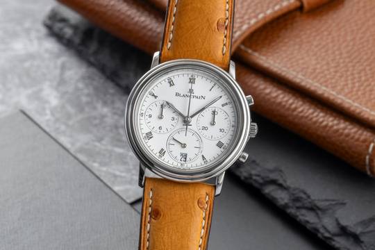  Blancpain Villeret Chronograph Stahl Automatik Herrenuhr Ref. 1185-1127 