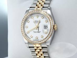 Thumbnail von Rolex Datejust 36 36mm 116243 2016 Stahl Gelbgold 750 Diamanten Automatik Stainless Steel 18kt Yellow Gold Jubilé-band Chronometer Oyster White Dial