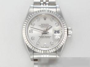  Rolex Lady-Datejust Stahl Weissgold 750 Diamanten 2000 Automatik Stainless Steel 18kt White Gold Damen Jubilé-band Chronometer Oyster 