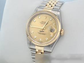 Thumbnail von Rolex Datejust 36 36mm 16233 2003 Stahl Gelbgold 750 Diamanten Automatik Stainless Steel 18kt Yellow Gold Jubilé-band Chronometer Oyster