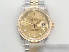  Rolex Datejust 36 36mm 16233 2003 Stahl Gelbgold 750 Diamanten Automatik Stainless Steel 18kt Yellow Gold Jubilé-band Chronometer Oyster 
