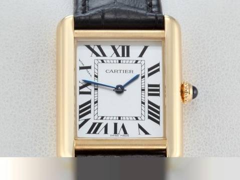  Cartier Tank Solo Edelstahl Gelbgold 750 2018 W5200002 Stahl Gold Damen Steel 