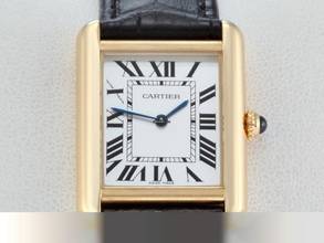 Thumbnail von Cartier Tank Solo Edelstahl Gelbgold 750 2018 W5200002 Stahl Gold Damen Steel
