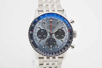  Breitling Navitimer 1 B01 Chronograph 41 Ice Blue perfektes Fullset 