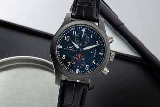 Thumbnail von IWC Fliegeruhr Chronograph Top Gun Pilot Chronograph Top Gun Keramik Automatik Herrenuhr Ref. IW388001 B&P