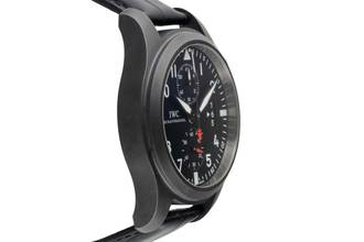 Thumbnail von IWC Fliegeruhr Chronograph Top Gun Pilot Chronograph Top Gun Keramik Automatik Herrenuhr Ref. IW388001 B&P