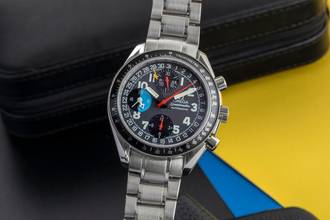 Thumbnail von Omega Speedmaster Day Date Triple Date Chronograph Automatik Edelstahl Ref. 3520.53.00