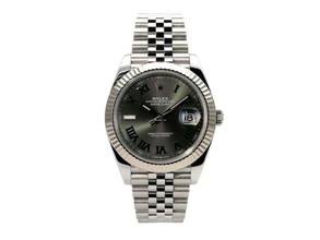  Rolex Datejust 41 Ref. 126334 Rhodium Römisch Jubile-Band 