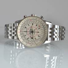 Thumbnail von Breitling Montbrillant Datora Navitimer A21330 chronograph silver dial Full Set
