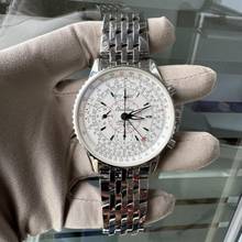 Thumbnail von Breitling Montbrillant Datora Navitimer A21330 chronograph silver dial Full Set