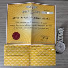 Thumbnail von Breitling Montbrillant Datora Navitimer A21330 chronograph silver dial Full Set