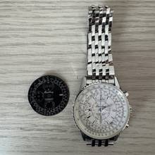 Thumbnail von Breitling Montbrillant Datora Navitimer A21330 chronograph silver dial Full Set