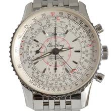Thumbnail von Breitling Montbrillant Datora Navitimer A21330 chronograph silver dial Full Set