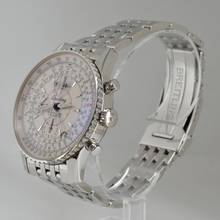 Thumbnail von Breitling Montbrillant Datora Navitimer A21330 chronograph silver dial Full Set